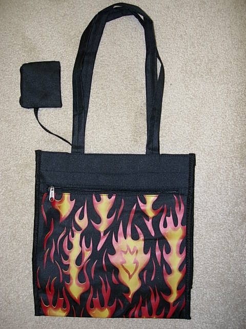 flame square tote